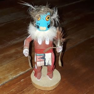 Handcrafted Figurine with Feathers